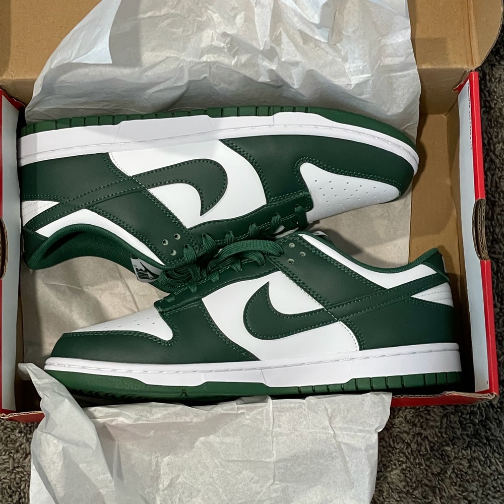 Dunk Nike’s Michigan pine green Jordan shoe bape